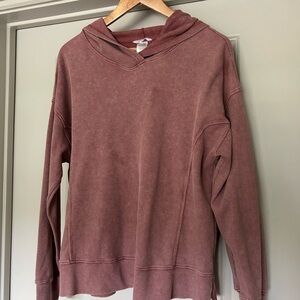 Jockey Rose Waffle-Knit Pullover Hoodie